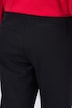 Pantalon point de Rome, jambe carotte. Taille élastique, plis fantaisie