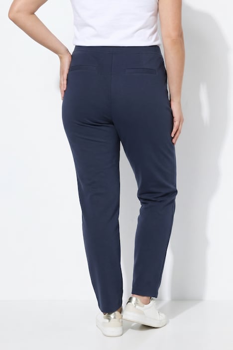 Hose, Punto-di-Roma-Jersey, konisches Bein, Elastikbund