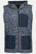 Quilted Pockets Zip Front Fleece Vest