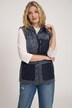 Quilted Pockets Zip Front Fleece Vest