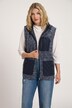 Quilted Pockets Zip Front Fleece Vest