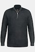 Pull camionneur au look vintage, empiècement avec col montant et zip