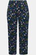 Navy Floral Knit Cotton Pocket Pant