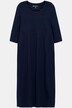 Midikleid, Rundhals mit Zierbändern, 3/4-Arm