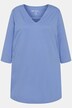 Round Keyhole Neckline Curved Hem Swing Knit Tunic