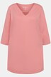 Round Keyhole Neckline Curved Hem Swing Knit Tunic