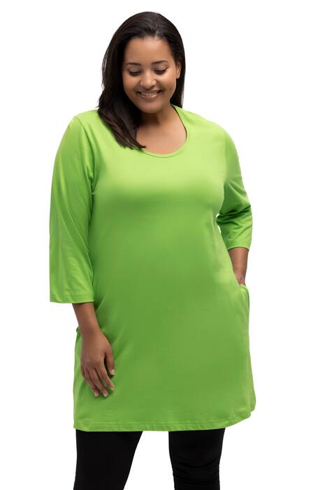 Dlouhé tričko, kulatý výstřih, 3/4 rukávy