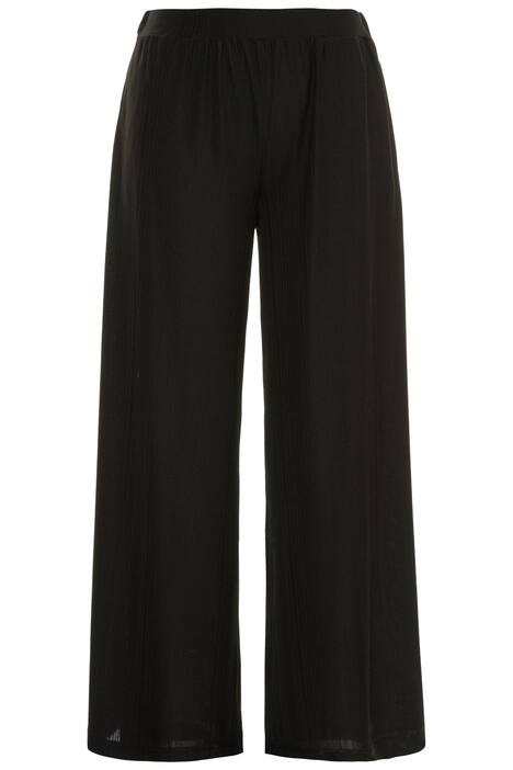 Marlene kalhoty, plisování, široké nohavice, elastický pas