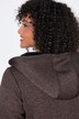 Veste en maille polaire, doublure en polaire, fermeture à glissière à double sens, réflecteur