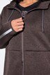 Veste en maille polaire, doublure en polaire, fermeture à glissière à double sens, réflecteur