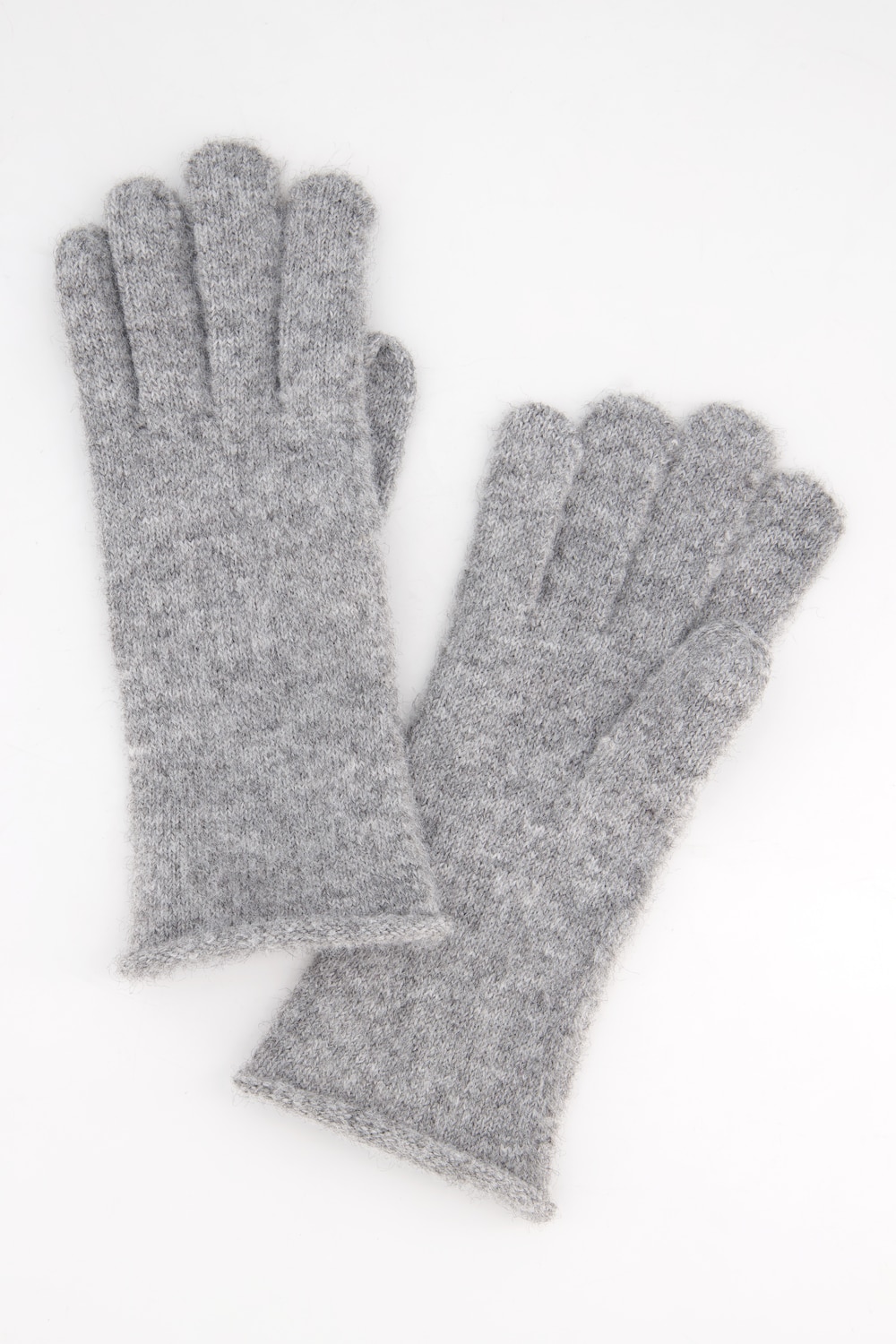 Grote Maten handschoenen, Dames, grijs, Maat: One Size, Polyester, Ulla Popken