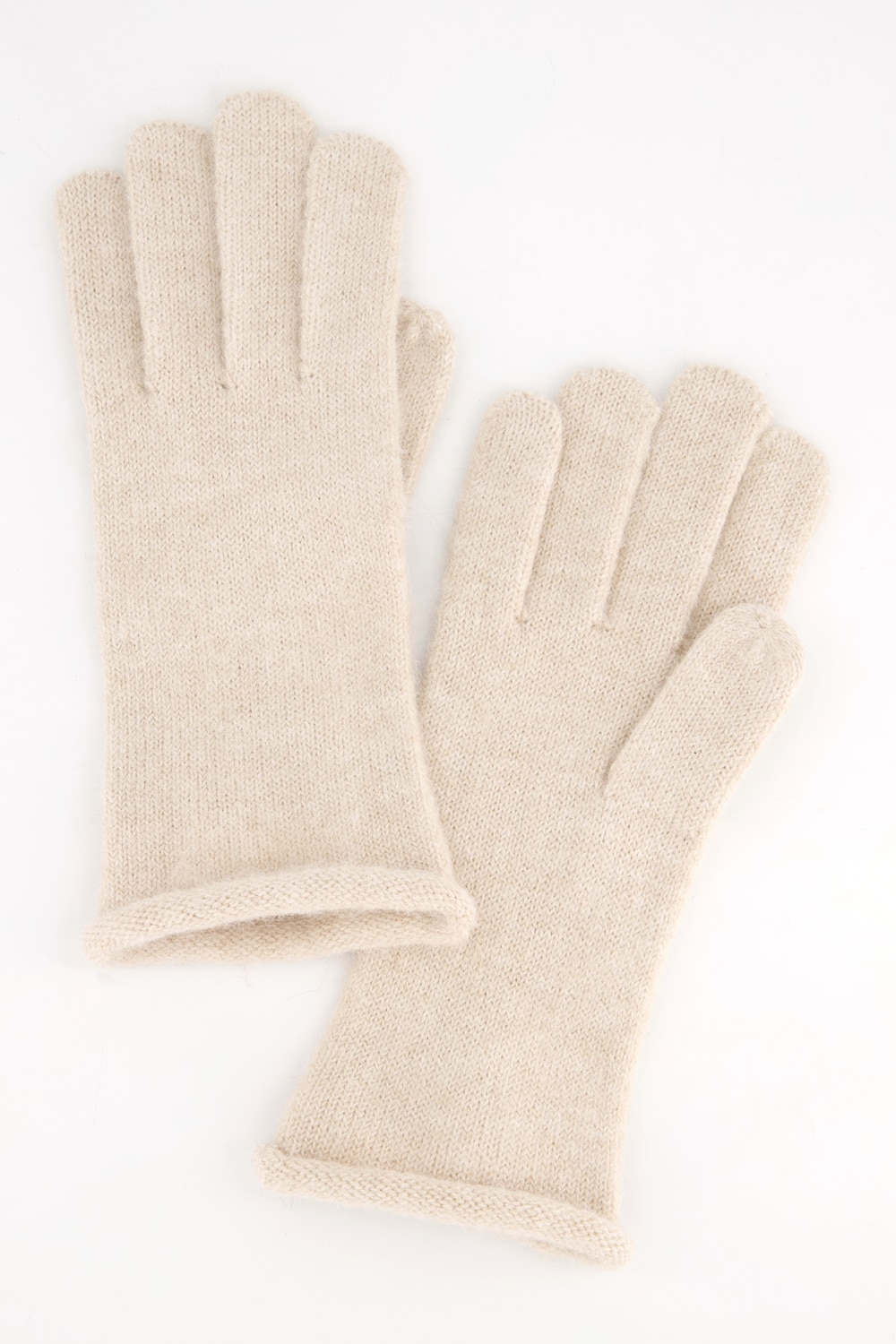 Grote Maten handschoenen, Dames, beige, Maat: One Size, Polyester, Ulla Popken