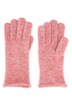 Guanti di morbida maglia mélange con orlini arrotolati