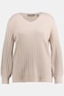 Pullover, Metallic-Effekt, V-Ausschnitt, Langarm