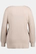 Pullover, Metallic-Effekt, V-Ausschnitt, Langarm