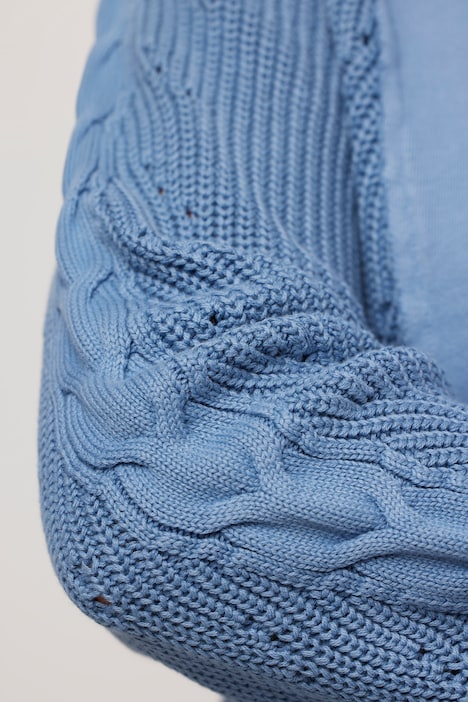 Mixed Knit Patch Look Sweatshirt | all Sweatshirts | Sweatshirts