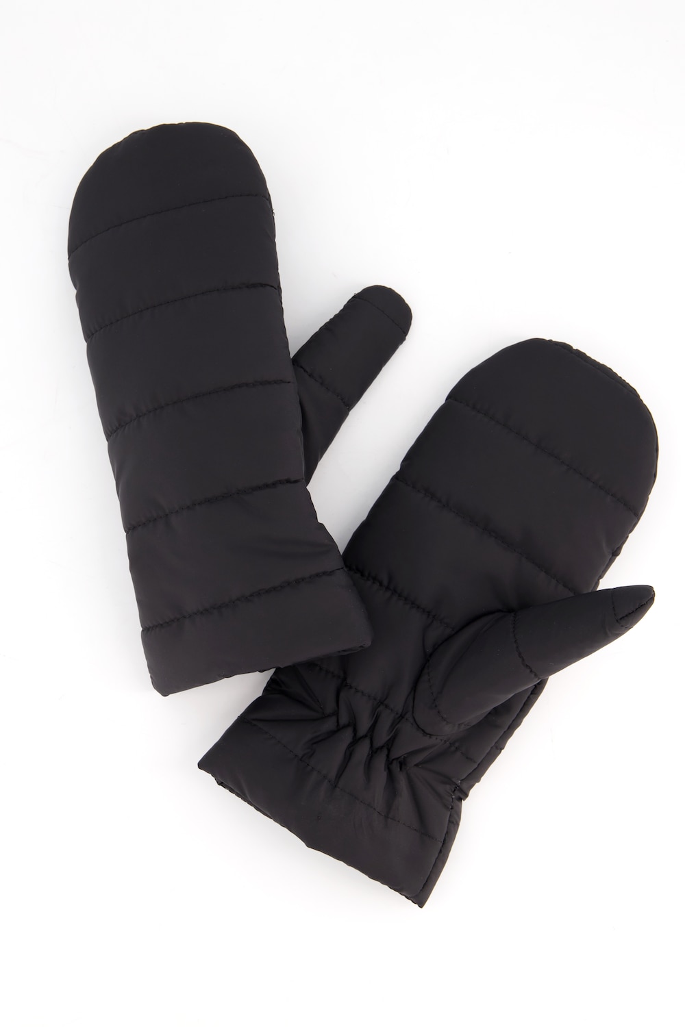 Grote Maten gewatteerde handschoenen, Dames, zwart, Maat: One Size, Polyester, Ulla Popken