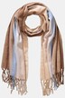 Schal, Colorblocking, Fransen