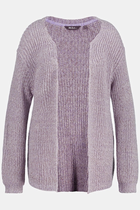 Glitter Effect Patent Knit Cardigan Sweater | Cardigan | Cardigans