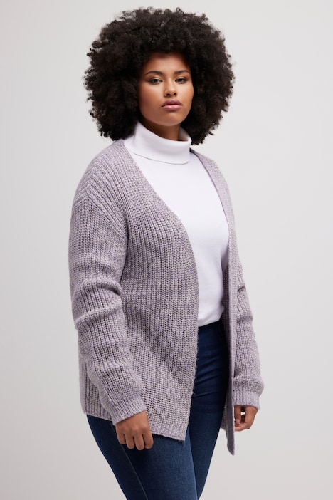Glitter Effect Patent Knit Cardigan Sweater | Cardigan | Cardigans