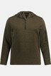 Veste à capuche en maille polaire à fermeture Éclair demi-Long.