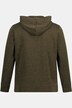 Veste à capuche en maille polaire à fermeture Éclair demi-Long.