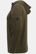 Veste à capuche en maille polaire à fermeture Éclair demi-Long.
