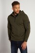 Veste à capuche en maille polaire à fermeture Éclair demi-Long.