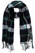 Šál, kostkovaný vzor, třásně
