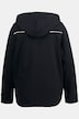 Sweatjacke, Piping, Kapuze, gerundeter Saum