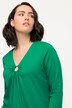 Keyhole O-Ring Neckline Stretch Tee