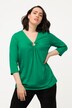 Keyhole O-Ring Neckline Stretch Tee