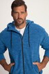 Fleece-Hoodiejacke, Kapuze, Zipptaschen