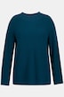 Pullover, Wollmischung, Rippstrick, Stehkragen, Langarm