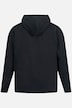 Fleece-Hoodie, Kapuze, halber Zipper