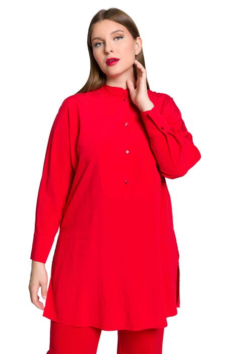 Dlouhá tunika, oversize, stojáček, dlouhé netopýří rukávy