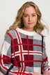 Grand Plaid Oversized Fit Sweater
