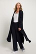 Long-Strickjacke, Knopf, weicher Feinstrick