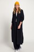 Long-Strickjacke, Knopf, weicher Feinstrick