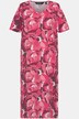 Nachthemd, Rosen, V-Ausschnitt, Halbarm