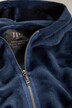Cardigan à capuche avec motif tricotés et zip