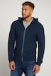 Cardigan à capuche avec motif tricotés et zip