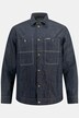 Surchemise STHUGE en jean, manches longues, col montant - jusqu'au 8 XL