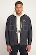 Surchemise STHUGE en jean, manches longues, col montant - jusqu'au 8 XL