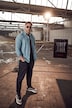 Camisa STHUGE, sobrecamisa, aspecto vaquero, manga larga, cuello kent, hasta la talla 8 XL
