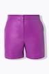 Shorts, Lederoptik, weites Bein, Komfortbund