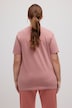 Pyjamasskjorte,, rund hals, halvermer, økobomull