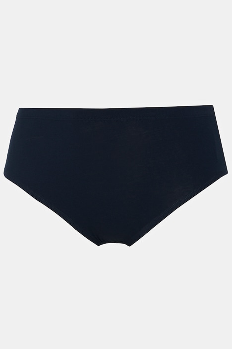 Slips, 2er-Pack, Ringel/uni, Biobaumwolle