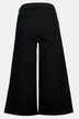 Jupe-culotte en jean, rivets, jambes larges, ceinture confortable