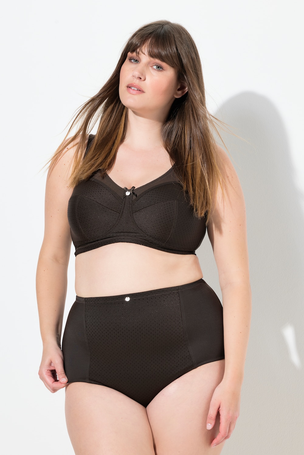 Große Größen Miederhose, Damen, braun, Größe: 62/64, Baumwolle/Synthetische Fasern, Ulla Popken